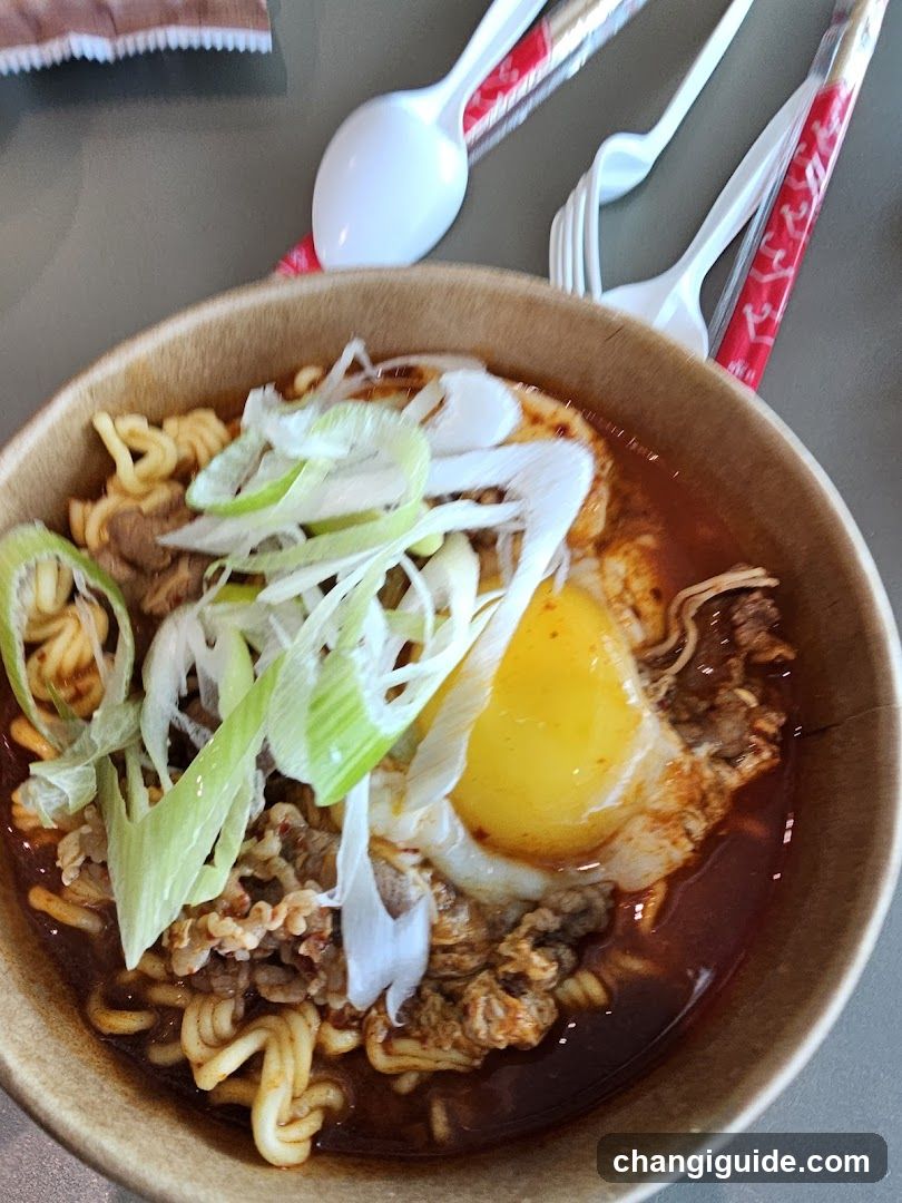 Bowl of Ramen with Egg and Scallions