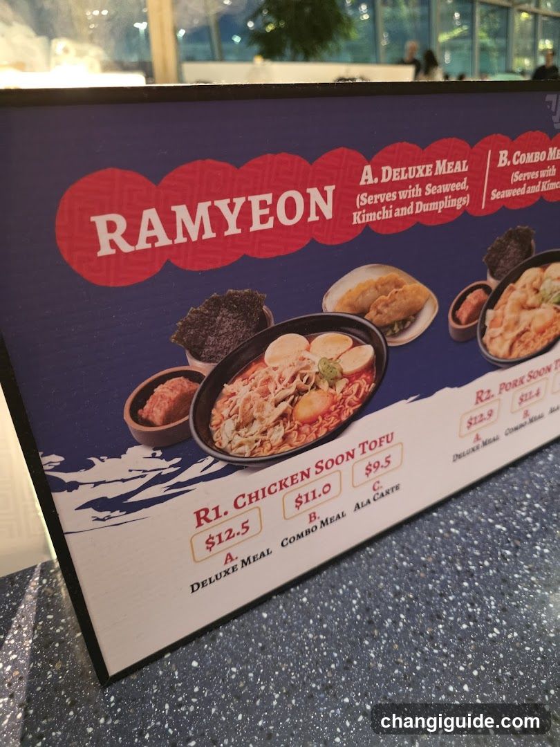 Ramyeon Menu Board