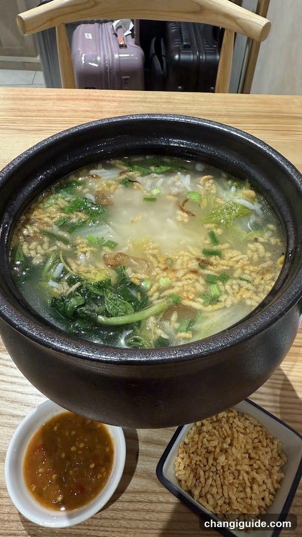 Bowl of Soup with Side Dishes