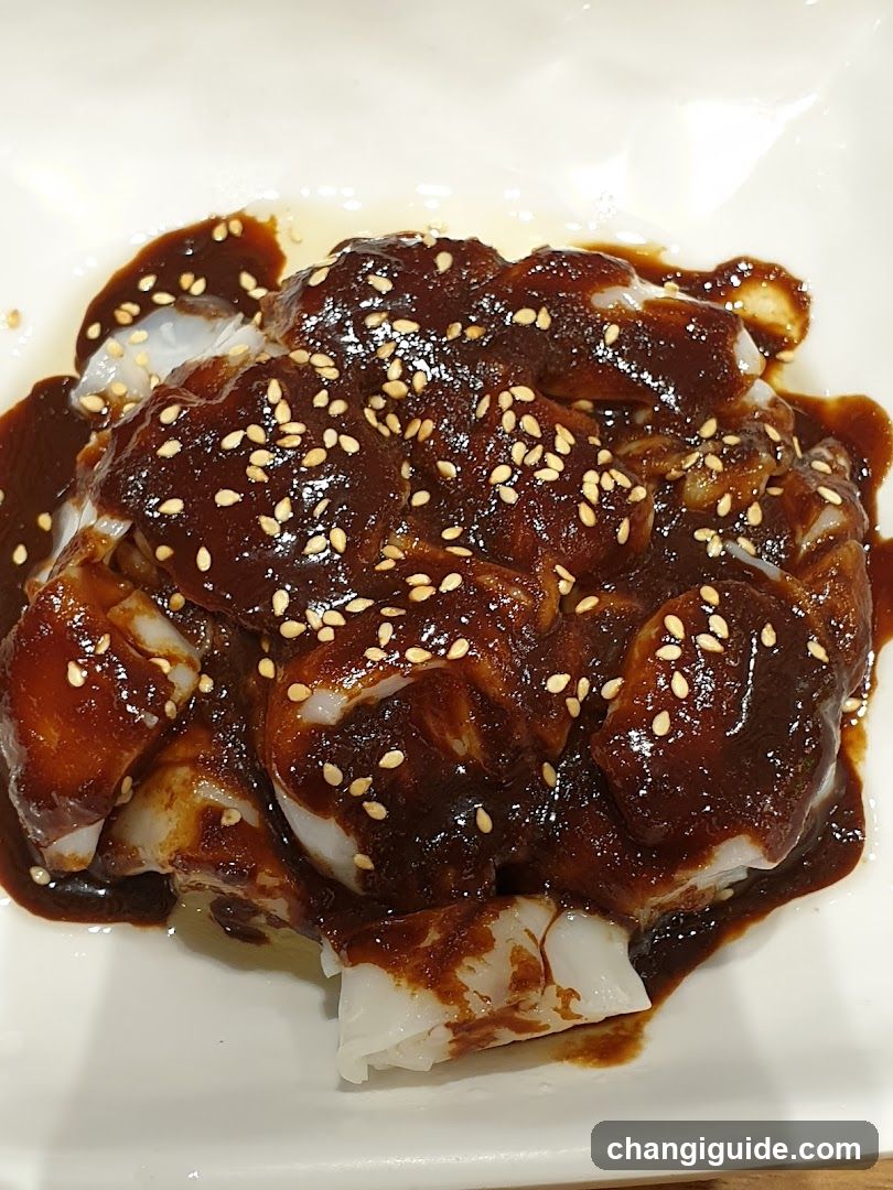 Sauced Rice Noodle Dish