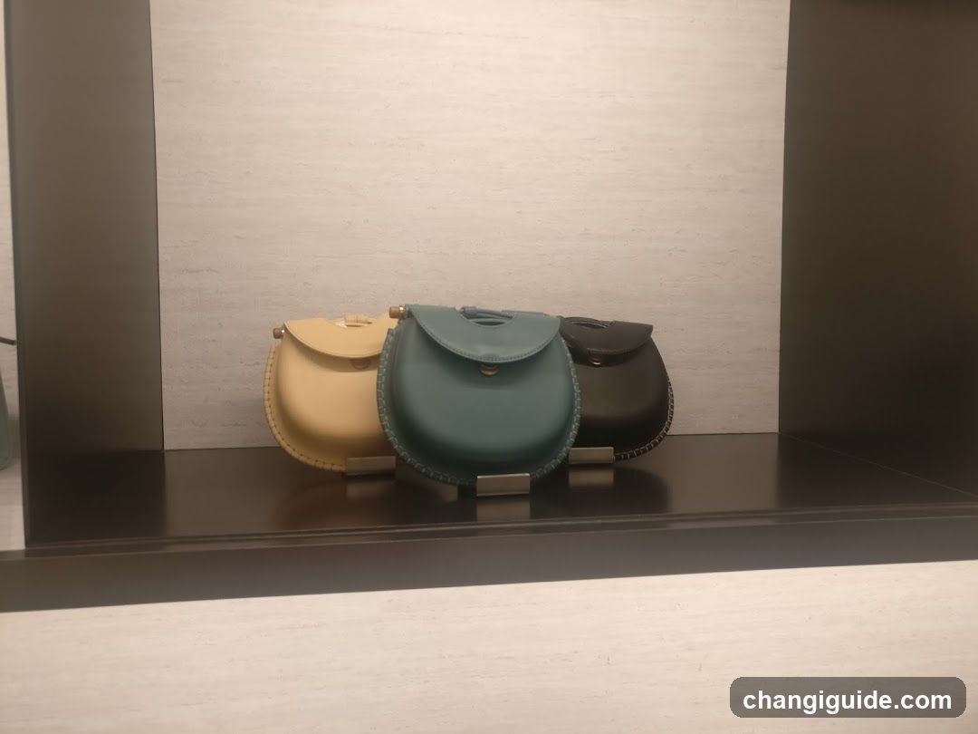 Leather Handbags Display