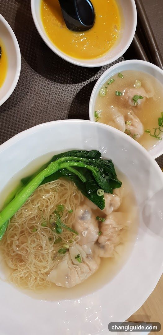Wonton Noodle Soup with Egg Custard