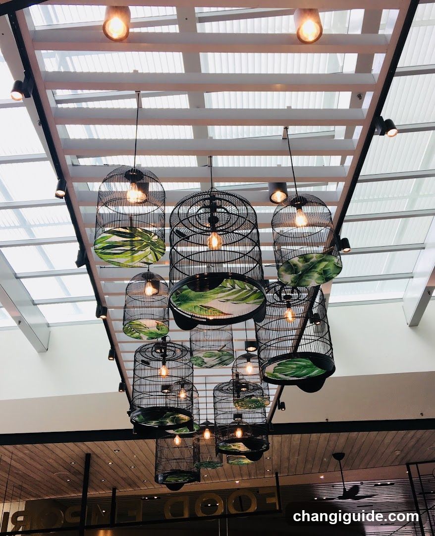 Hanging Birdcage Lights with Leaf Patterns