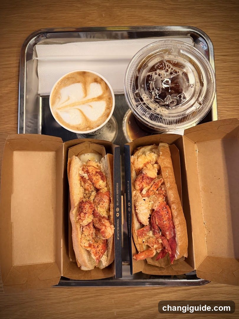 Lobster Roll and Coffee Meal