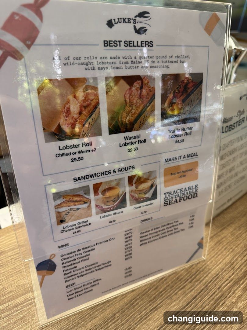 Luke's Best Sellers & Sandwiches Menu