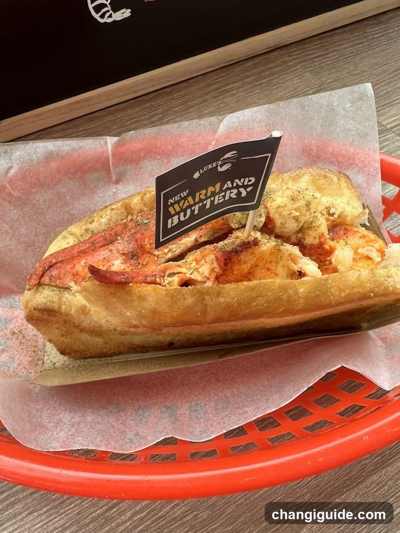 Lobster Roll with Flag
