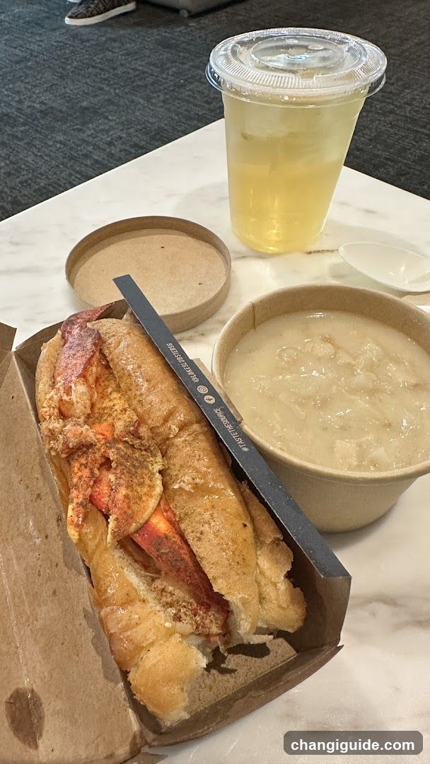 Lobster Roll and Soup Meal