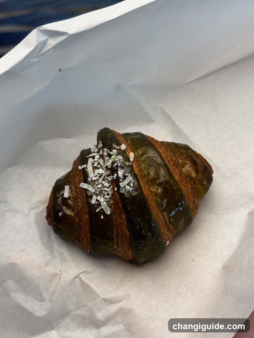 Matcha Coconut Croissant