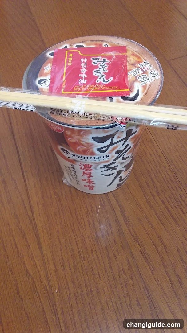 Ramen Cup with Chopsticks