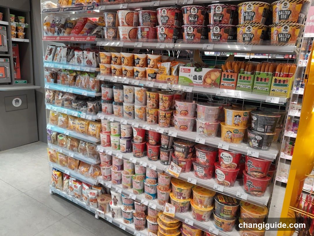 Instant Noodle and Snack Aisle