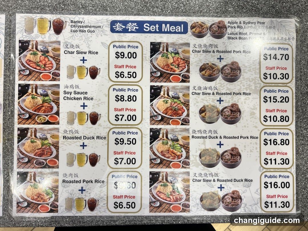 Set Meal Menu Board
