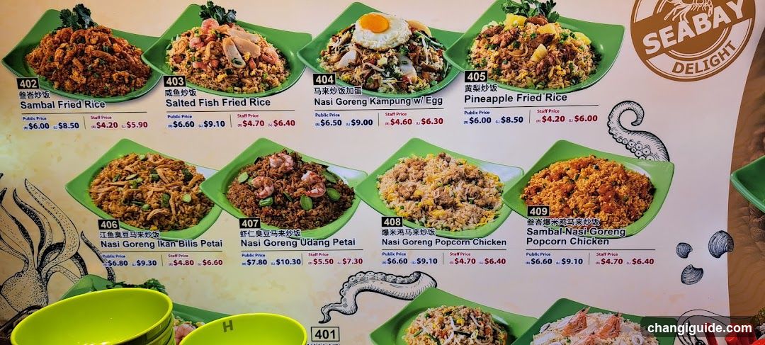 Seabay Delight Fried Rice Menu
