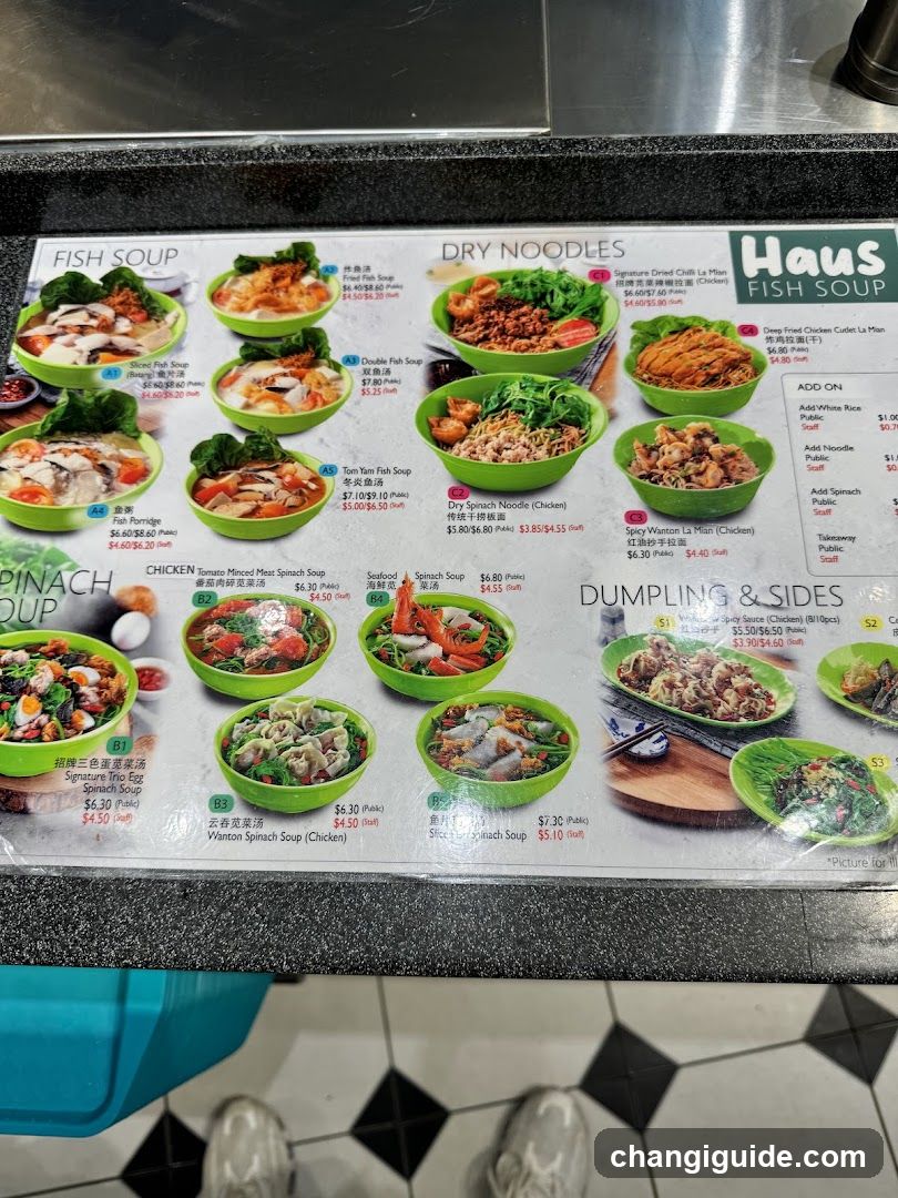Haus Fish Soup Menu