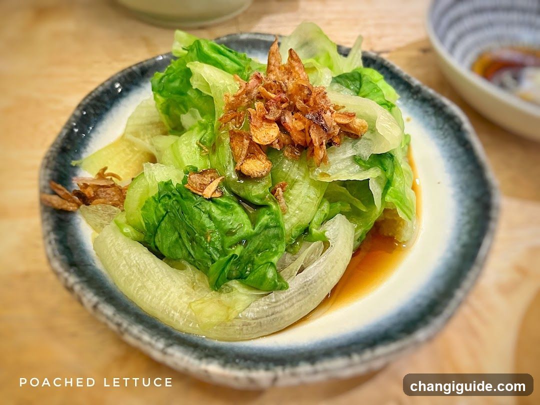 Poached Lettuce Dish