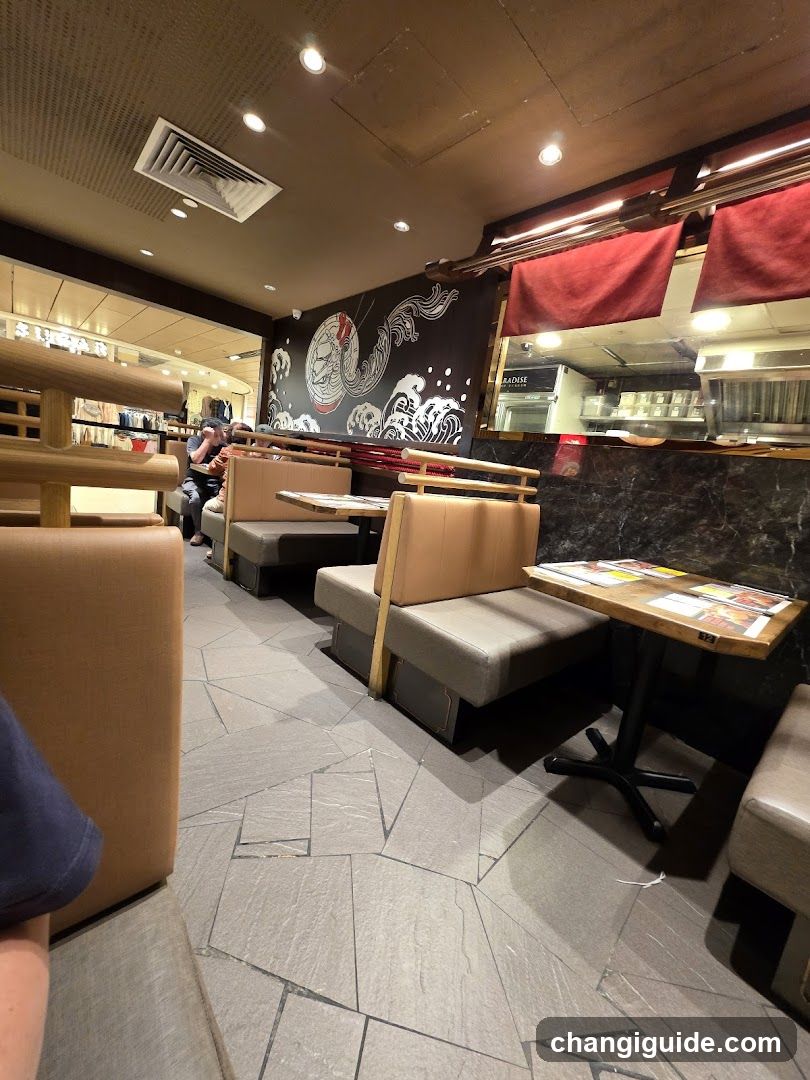 Restaurant Interior with Japanese Decor