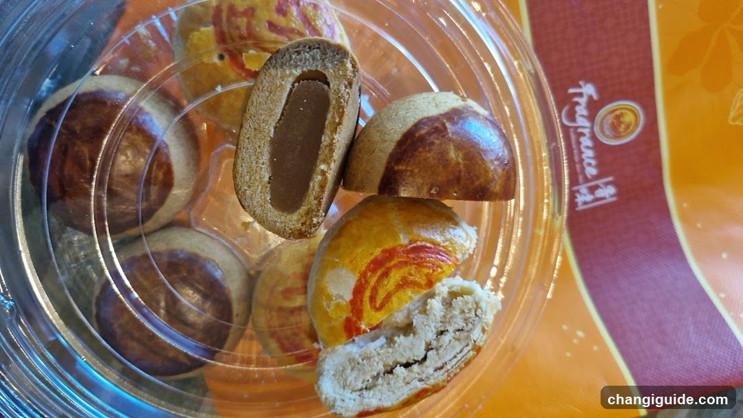 Pastries in a plastic container