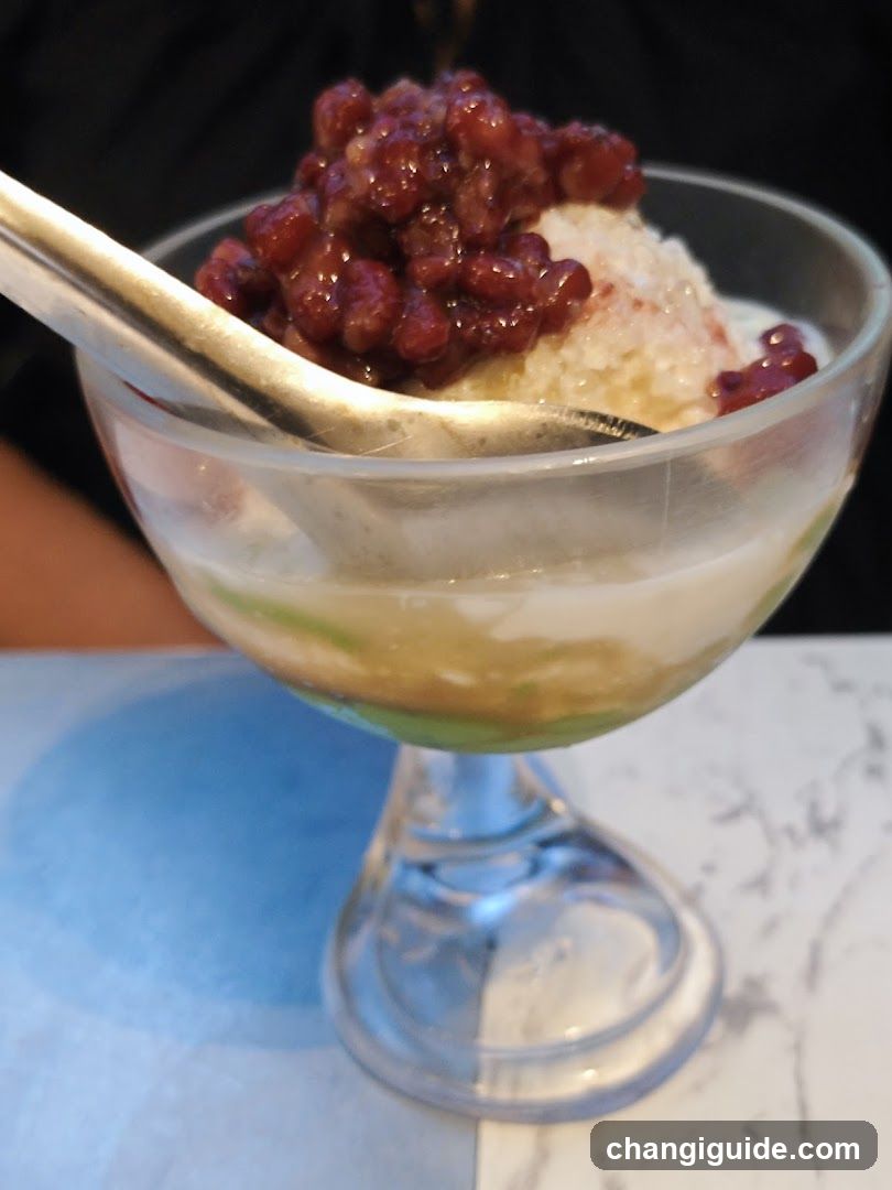 Dessert with Red Bean and Coconut