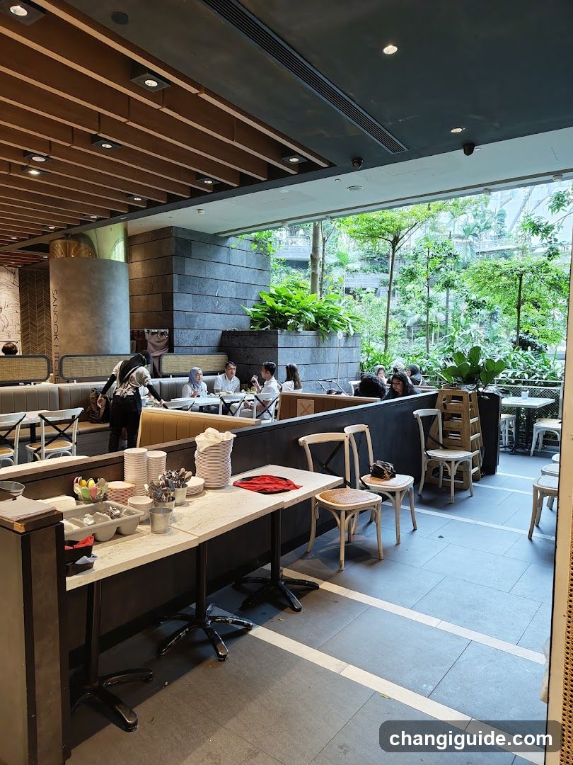 Restaurant Interior with Outdoor Seating