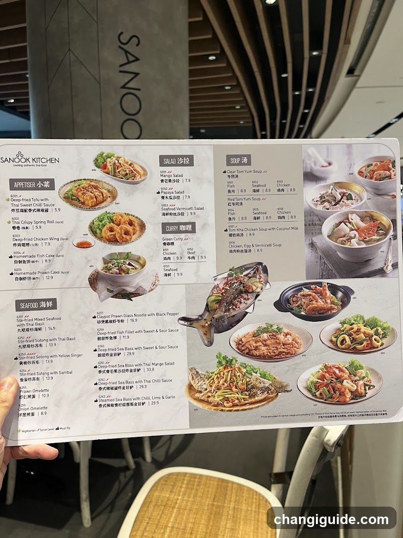Sanook Kitchen Menu