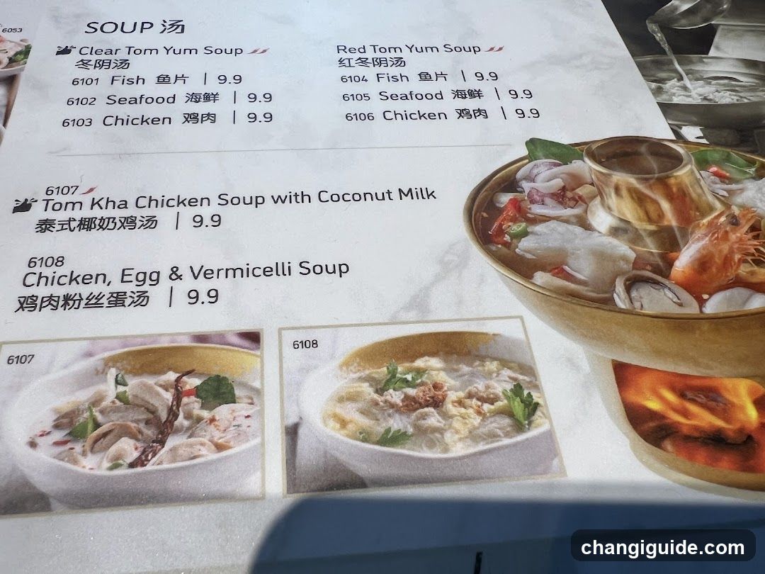 Soup Menu Page