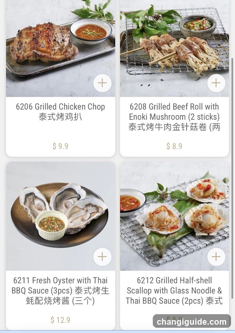 Thai BBQ Menu Items