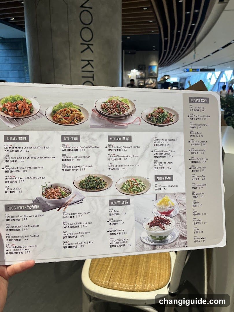 Nook Kitchen Menu Board