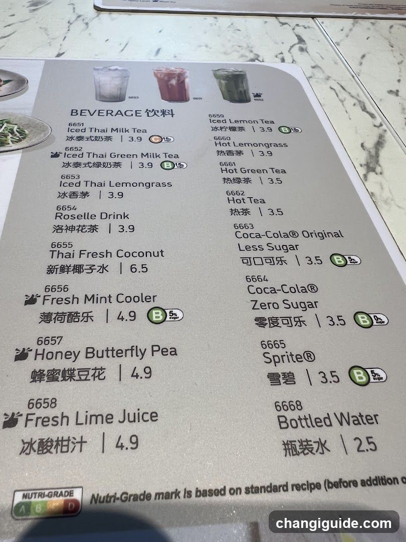 Beverage Menu