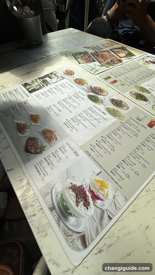 Dining Table with Menu