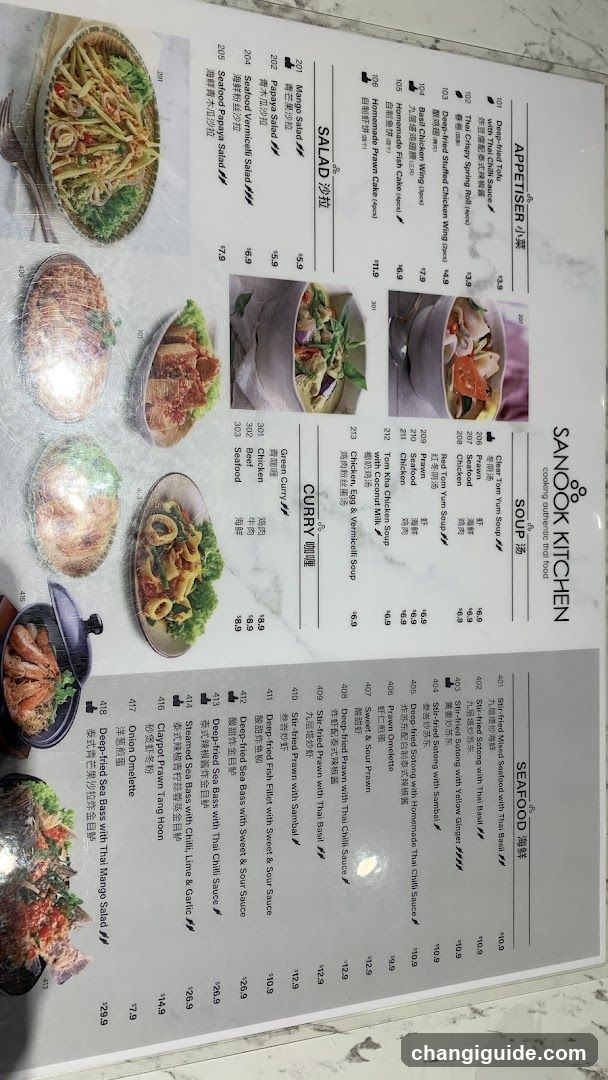 Sanook Kitchen Menu