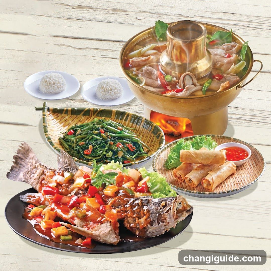 Thai Hot Pot Meal Spread