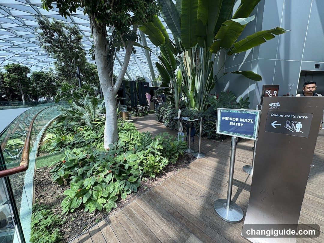Mirror Maze Entrance at Jewel Changi Airport