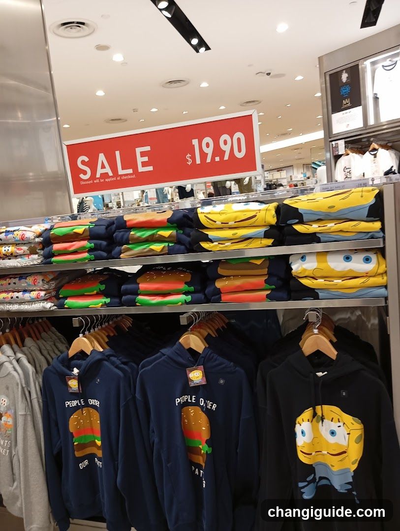 SpongeBob Merchandise Sale Display