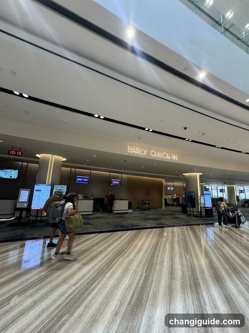 Airport Early Check-In Area