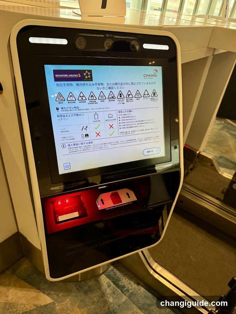 Singapore Airlines Self-Service Kiosk