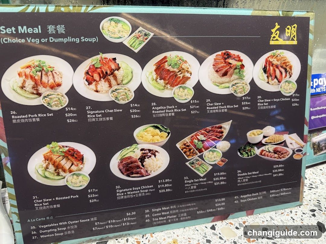 Set Meal Menu Board