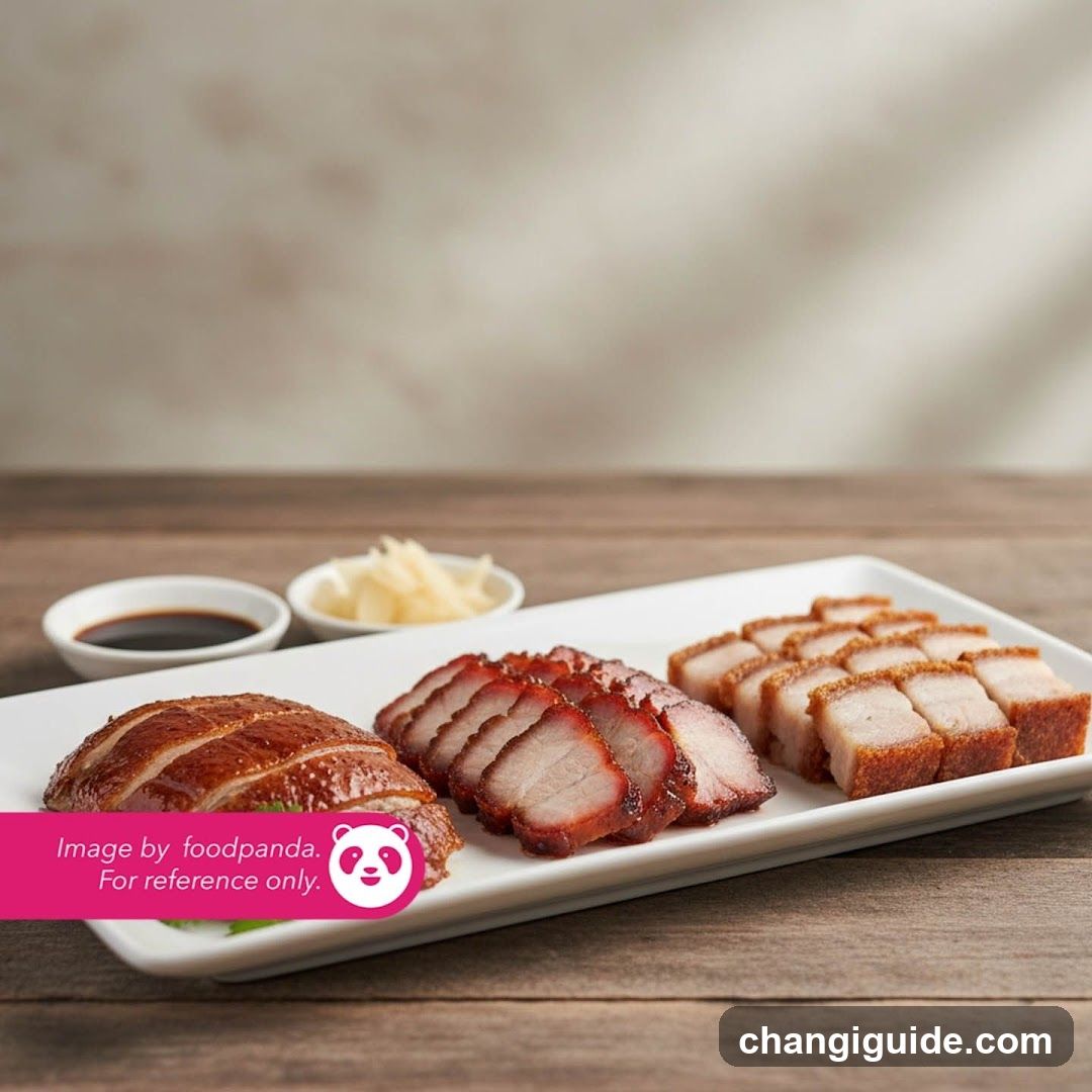 Roast Meat Platter with Sauces and Condiments