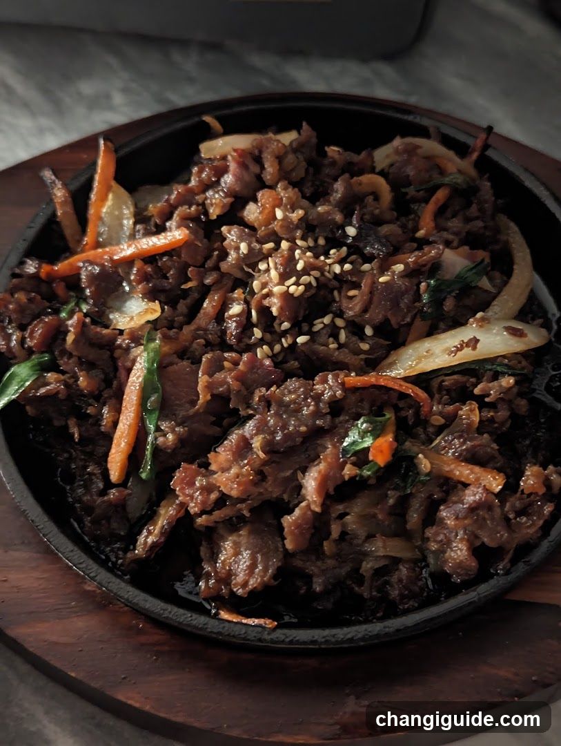 Sizzling Beef Dish
