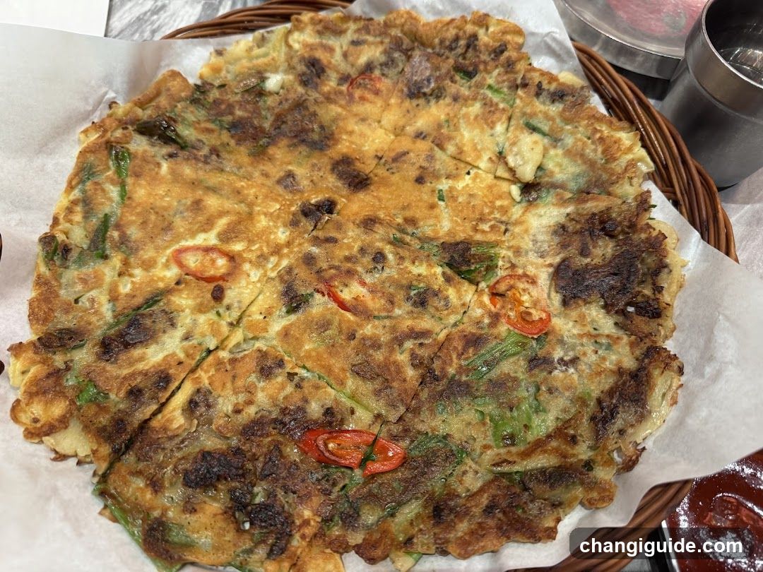 Korean Pancake (Jokbokki or similar)