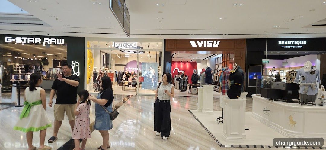 Shopping Mall Interior with Storefronts