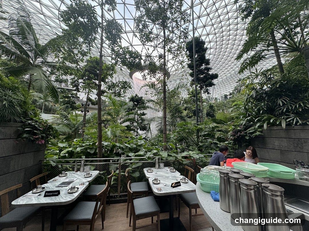 Indoor Garden Restaurant Interior