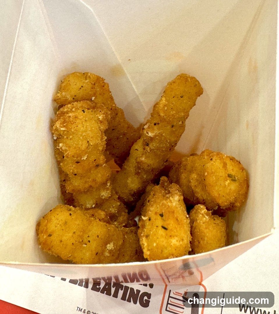 Fried Chicken Snacks in Paper Container