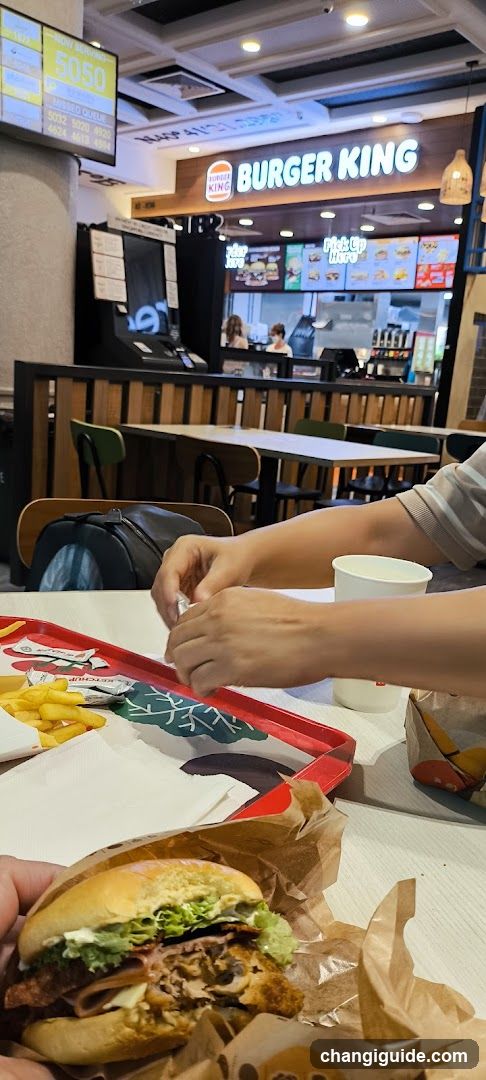 Burger King Interior Dining Area