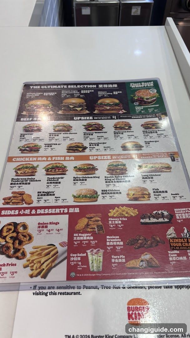 Burger King Menu Board