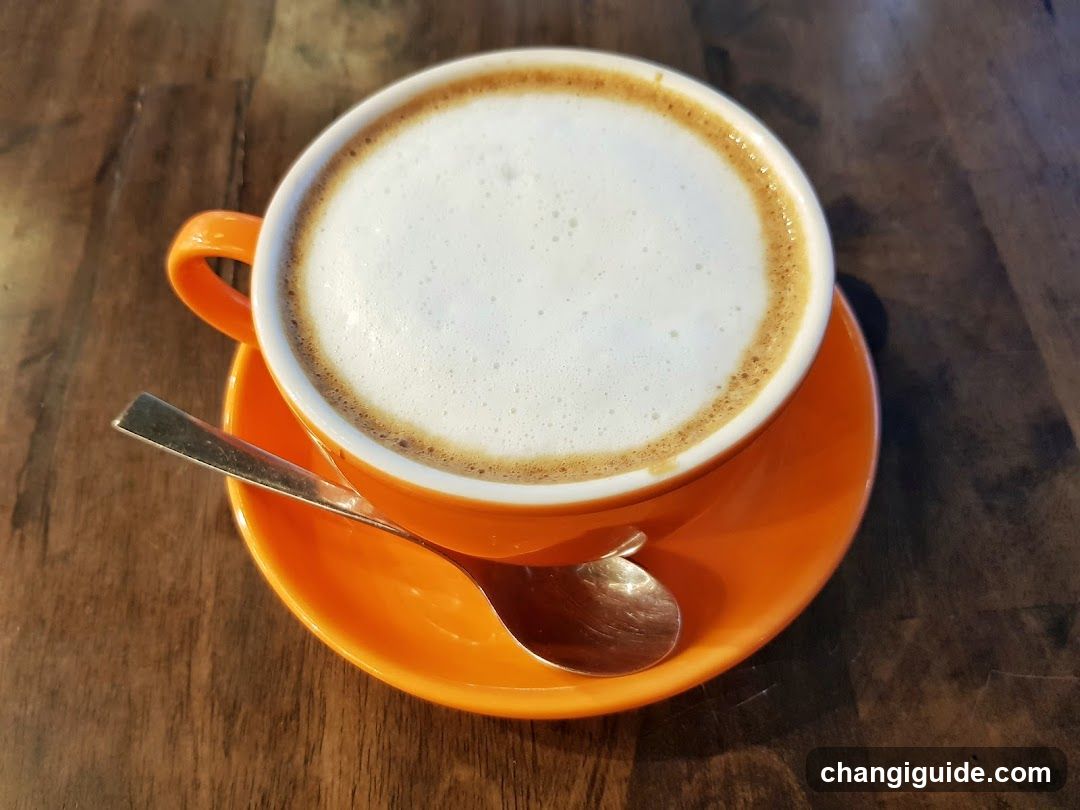 Cappuccino in Orange Cup