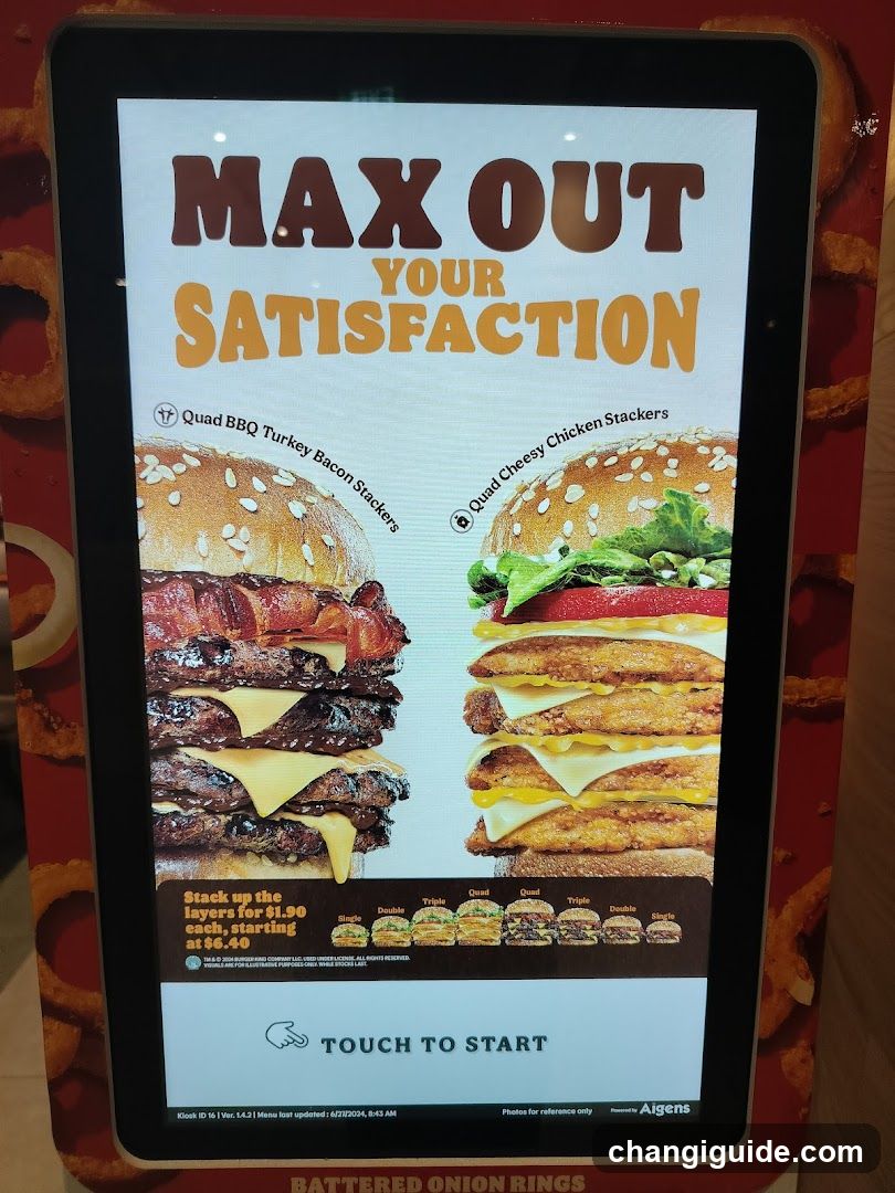 Digital Menu Board Display