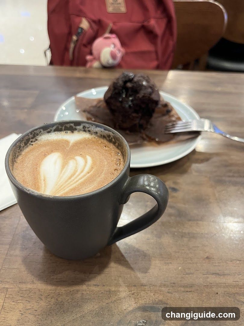 Coffee and Dessert at Cafe