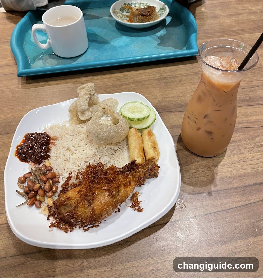 Nasi Lemak with Iced Latte