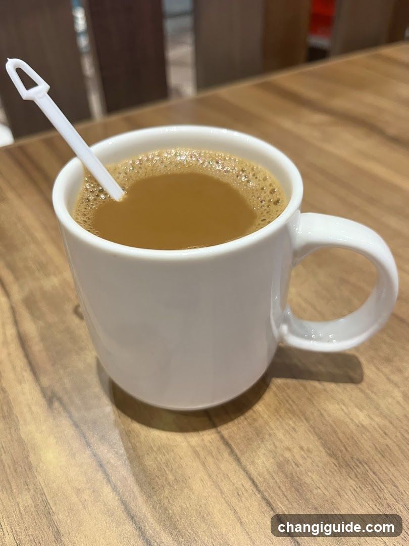 Coffee in a white mug