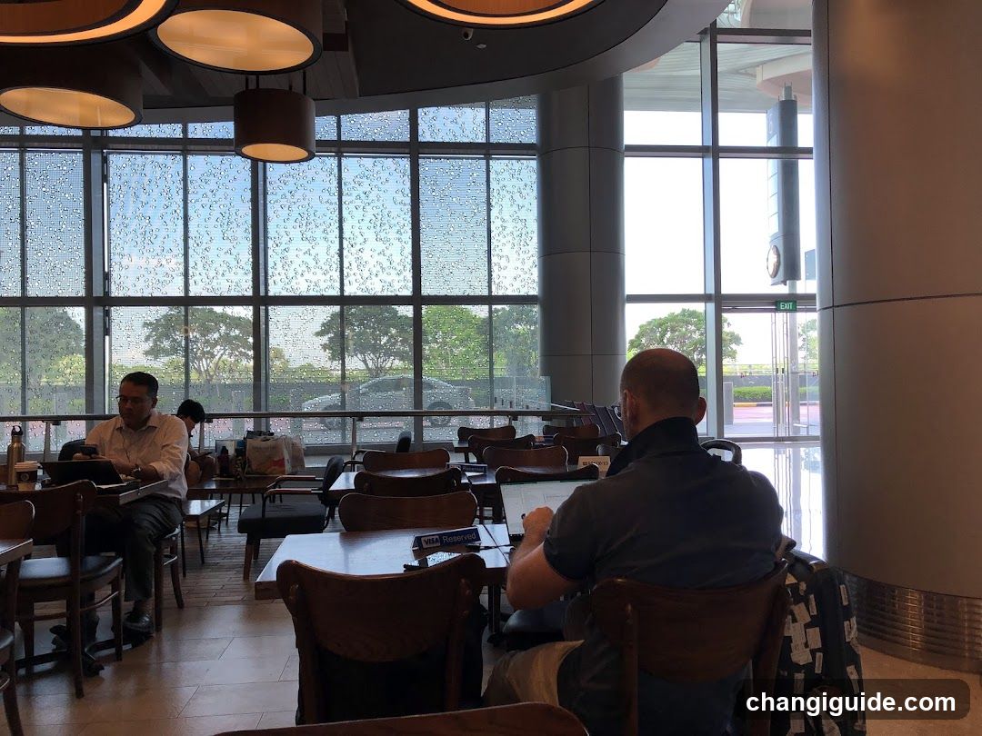 Interior of a modern café or co-working space