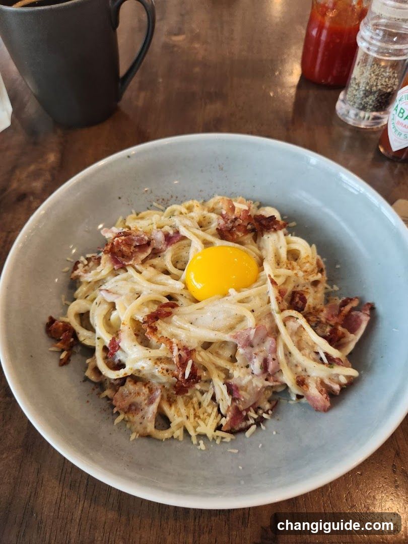 Spaghetti with Egg and Bacon